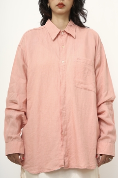 Camisa 100% linho HUGO BOSS salmão - loja online