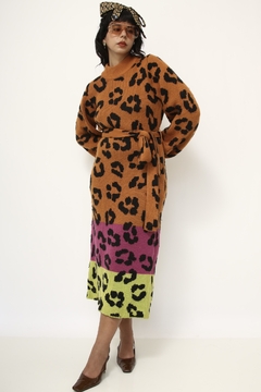 Vestido tricot onça Farm - comprar online