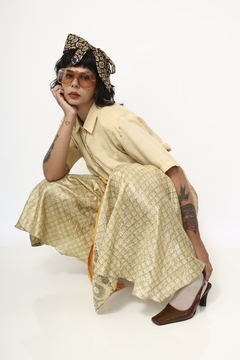Saia envolope dupla face vintage - loja online