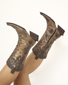 Bota cobra salto madeira quadrado western 36 - loja online