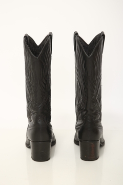 Bota preta 100% couro SHOSTOKE 37 - comprar online