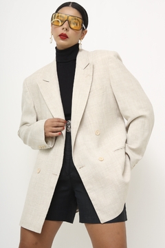 Blazer Poliester e linho classico vintage