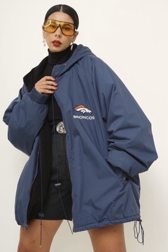 Jaqueta Broncos azul forrada - Capichó Brechó