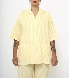 Conjunto amarelo listras vintage - loja online