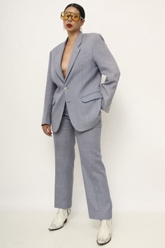 Conjunto Calça + Blazer azul vintage - comprar online