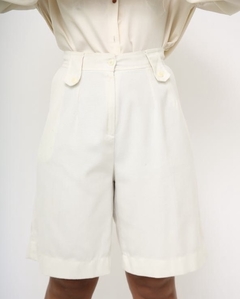 Bermuda creme cintura alta vintage na internet