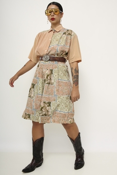 Conjunto Camisa + Bermuda pessego estampa