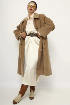 Maxi casaco camelo - Capichó Brechó