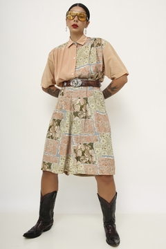 Imagem do Conjunto Camisa + Bermuda pessego estampa