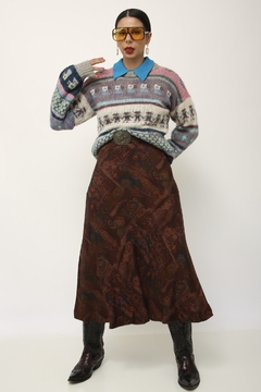 Tricot vintage LÃ color - loja online