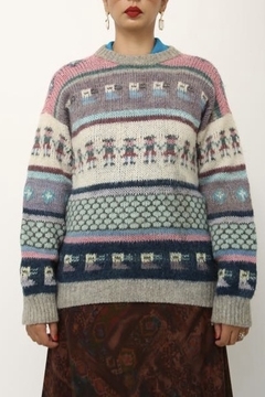 Tricot vintage LÃ color - comprar online