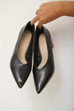 sapato ZARA preto 38 - Capichó Brechó