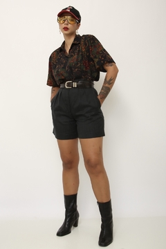 Bone preto com vermelho vintage