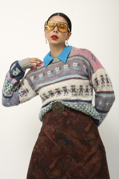 Tricot vintage LÃ color na internet
