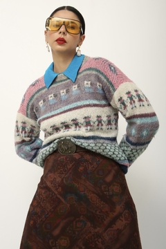 Tricot vintage LÃ color - comprar online