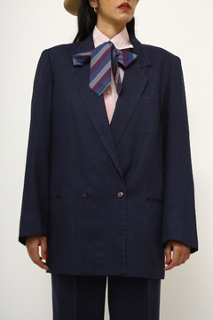 Conjunto Calça + Blazer linho azul na internet