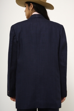 Imagem do Conjunto Calça + Blazer linho azul