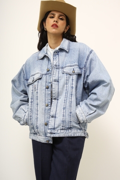 Imagem do Jaqueta jeans forro estampada