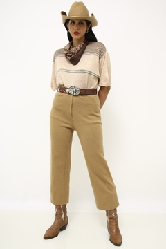 Calça camelo pantacort flare - comprar online