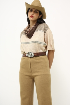Calça camelo pantacort flare - loja online