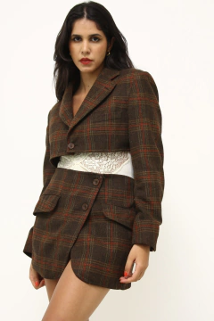 Conjunto Lã marrom xadrez WILD HORSE - comprar online