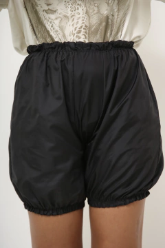 Shorts balone preto culote vintage na internet