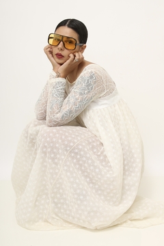 Imagem do Vestido renda amplo estilo penhoar