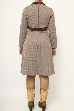 Vestido western marrom cowboy vintage - loja online