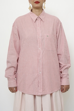 Camisa manga longa lascoste listras - loja online