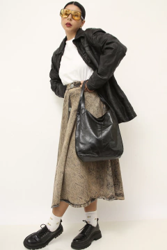 Bolsa sacola couro mão - comprar online