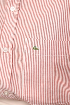 Camisa manga longa lascoste listras na internet