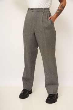Calça xadrez cintura alta - comprar online