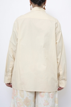 Camisa classica algodão bege vintage - loja online