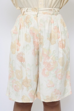 Bermuda flores candy midi vintage - loja online