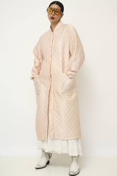 Robe matelasse rosa vintage acetinado cea vintage