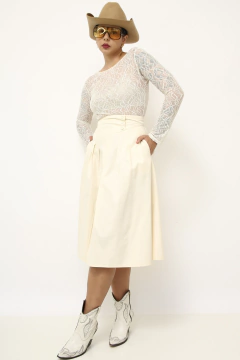 Imagem do Saia midi vintage creme PP