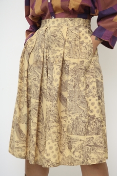 Bermudão midi estampado viscose na internet