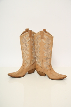 Bota bege western classica cobra 36 - comprar online