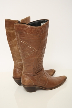 Bota western marrom 36 tachas - comprar online