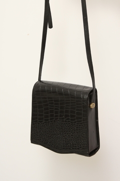 Bolsa quadradada couro croco - Capichó Brechó