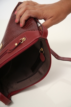 Bolsa bordo couro MAIART 1994