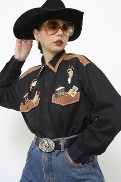 Camisa bordada de cowgirl make vintage - comprar online