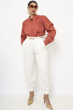 Imagem do Camisa acetinada telha vintage