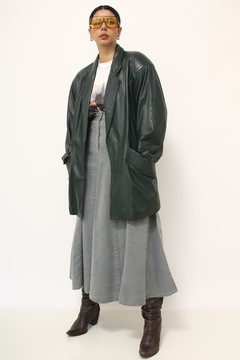 Blazer verde musgo couro ombreira SANTIAGO - comprar online