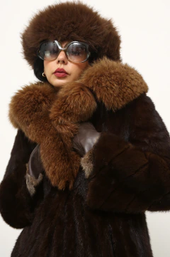 Casaco 100% pele vintage - loja online