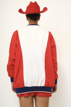 Cardigan esportivo vermelho vintage SANTIAGO - loja online