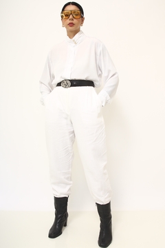 Camisa viscose gola alta manga longa chic - comprar online