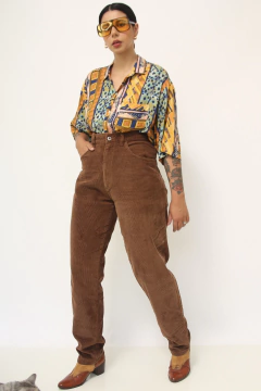 Imagem do Calça veludo cotele vintage marrom HAMUCHE