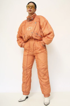 Macacão de sky laranja nylon acolchoado SANTIAGO na internet