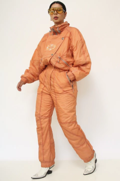 Macacão de sky laranja nylon acolchoado SANTIAGO - comprar online